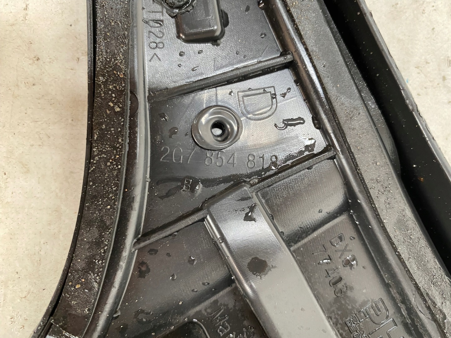VW TAIGO 19- modanatura parafango Destro posteriore 2G7854818