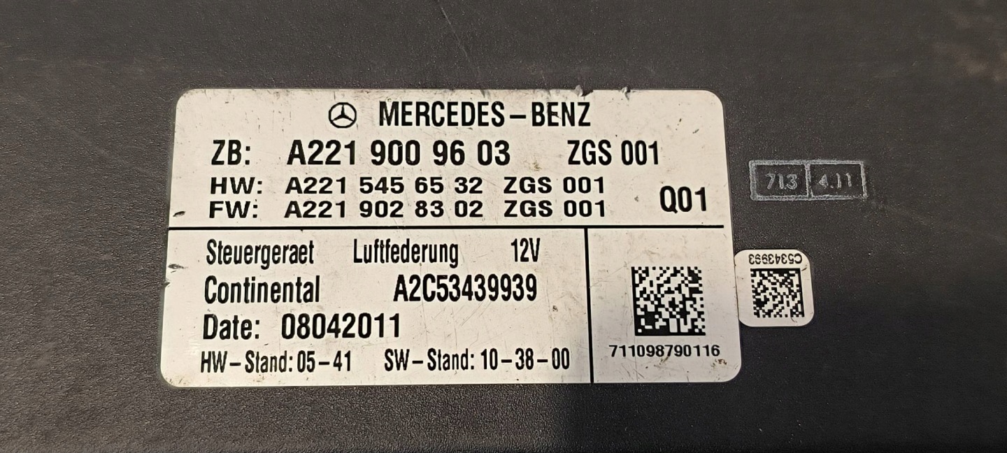 module springing A2219009603 Mercedes-BENZ W221