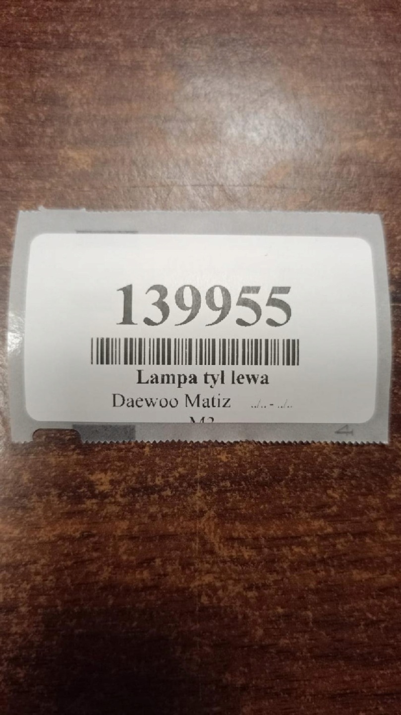 DAEWOO MATIZ Licht links heck