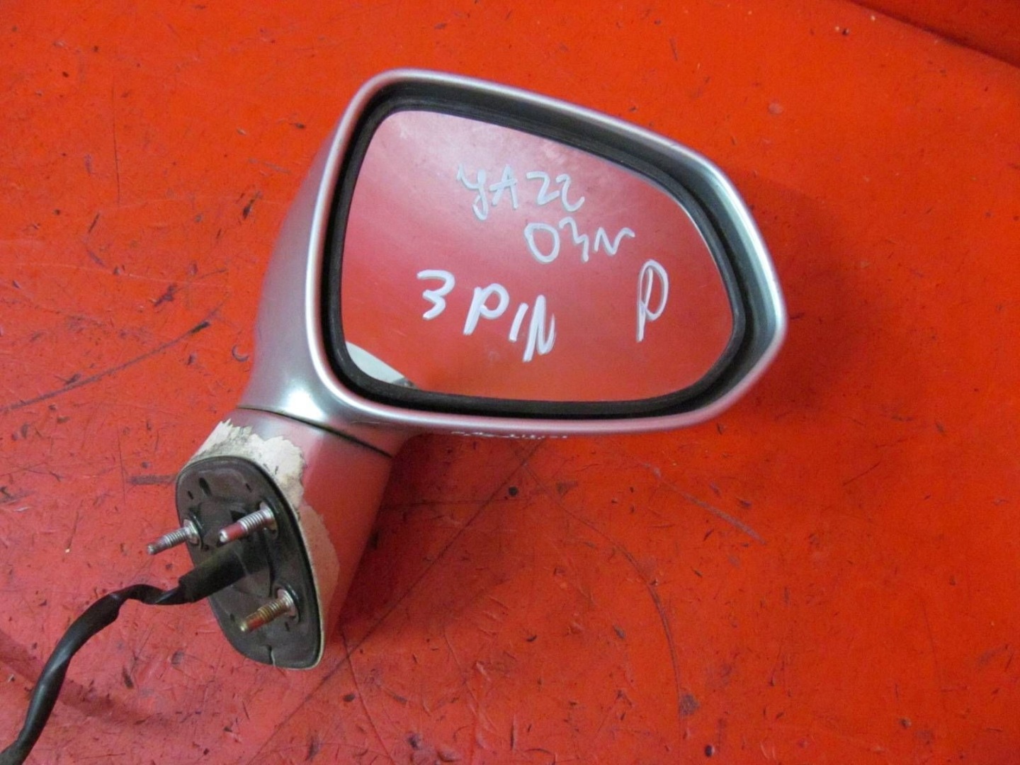 Honda Jazz 2 II GD5 GD1 mirror right 3 PIN silver NH623M