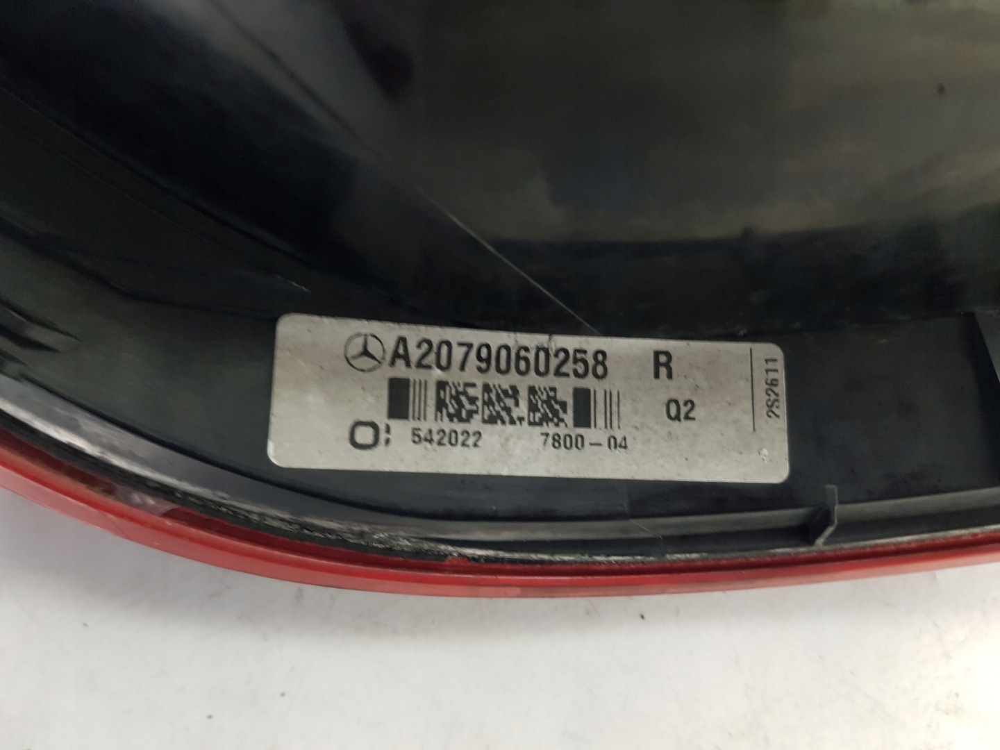 MERCEDES E COUPE CABRIO W207 C207 light right rear part rear left LED 2079060258
