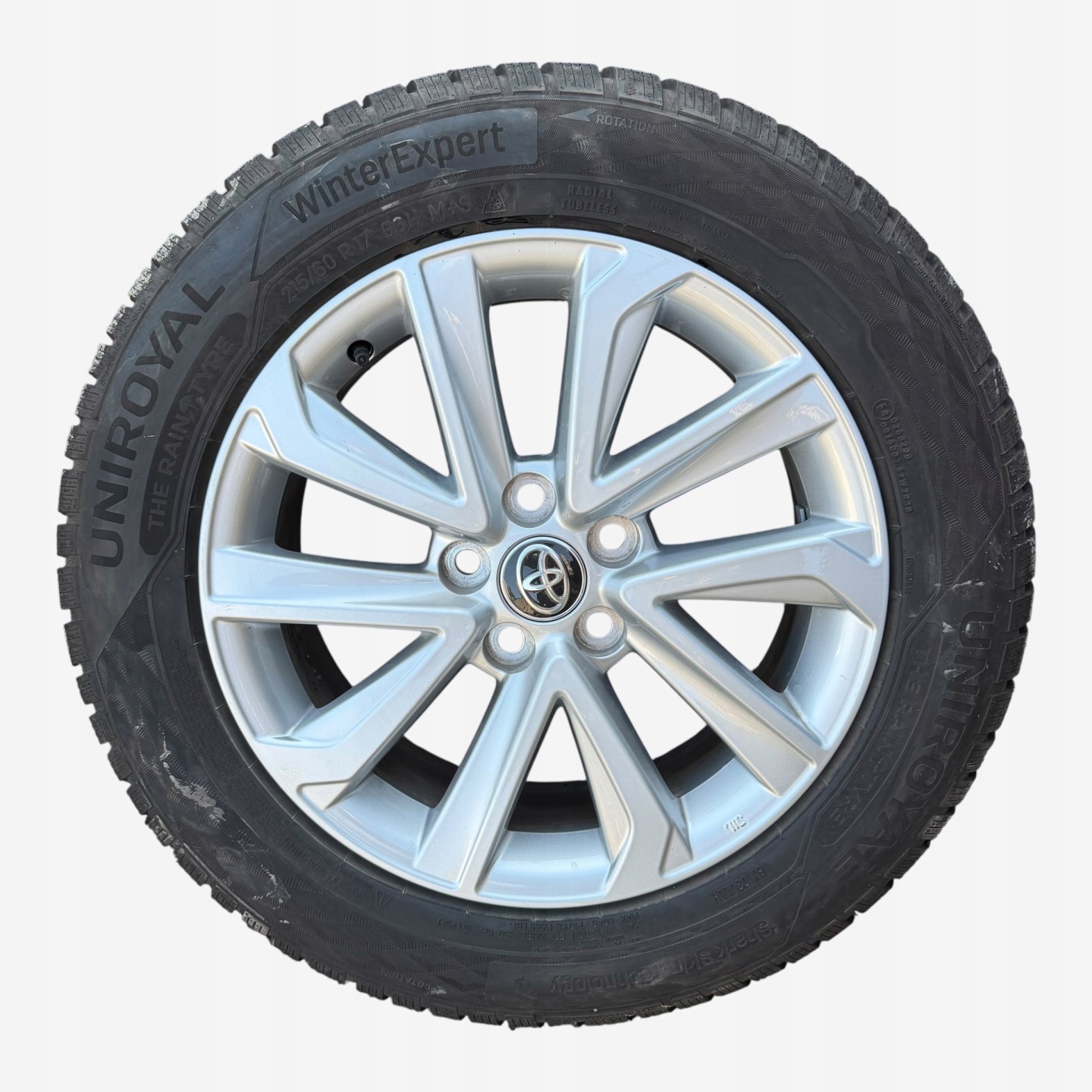 discs wheels tyres TOYOTA COROLLA CROS UNIROYAL 215/60/17" 8MM winter M+S