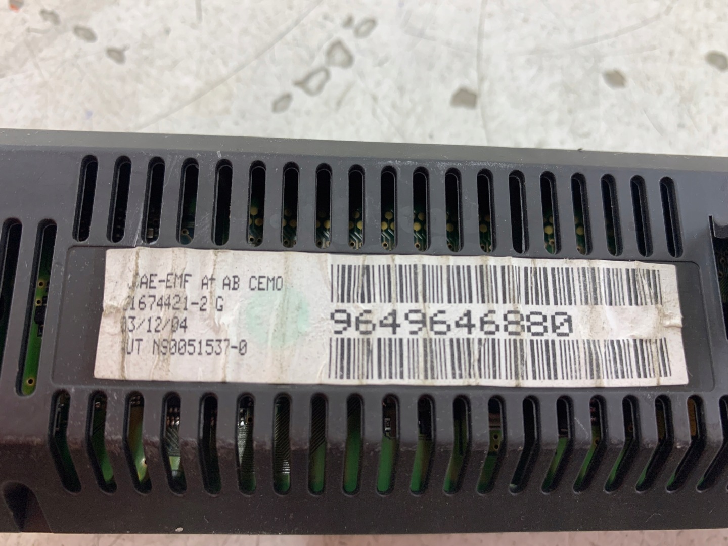 CITROEN C4 and display 9649646880