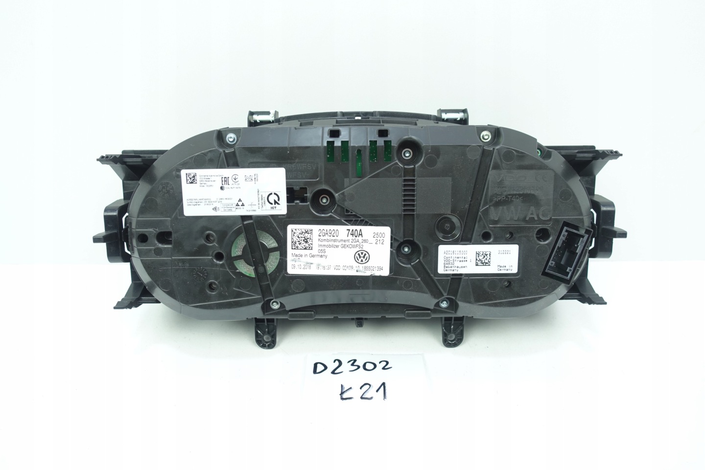 dials dials VW T-ROC 2GA 26364KM 2GA920740A