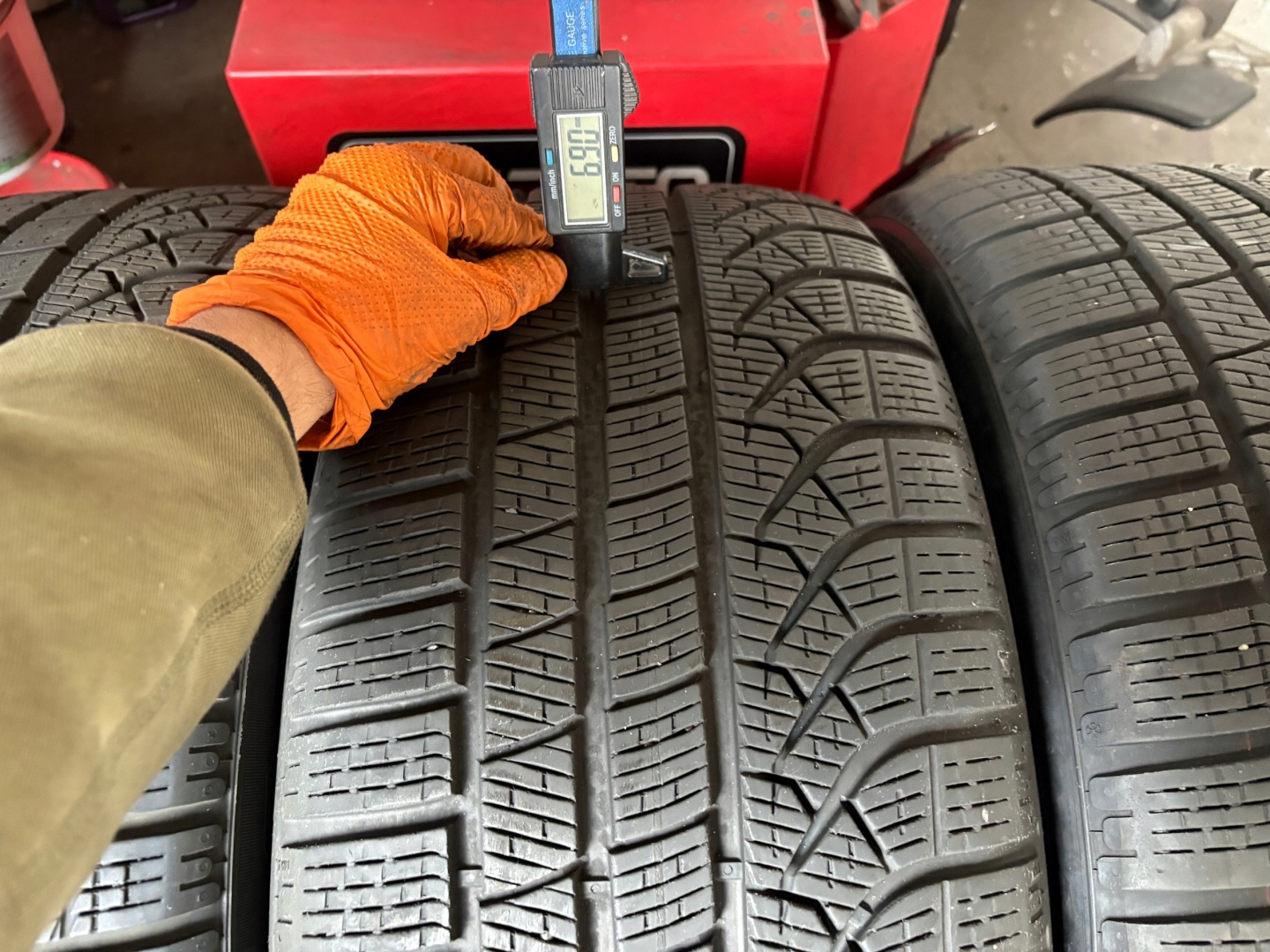 4 tyres winter 245/45R19 Pirelli P ZERO Winter 7mm 2024 year