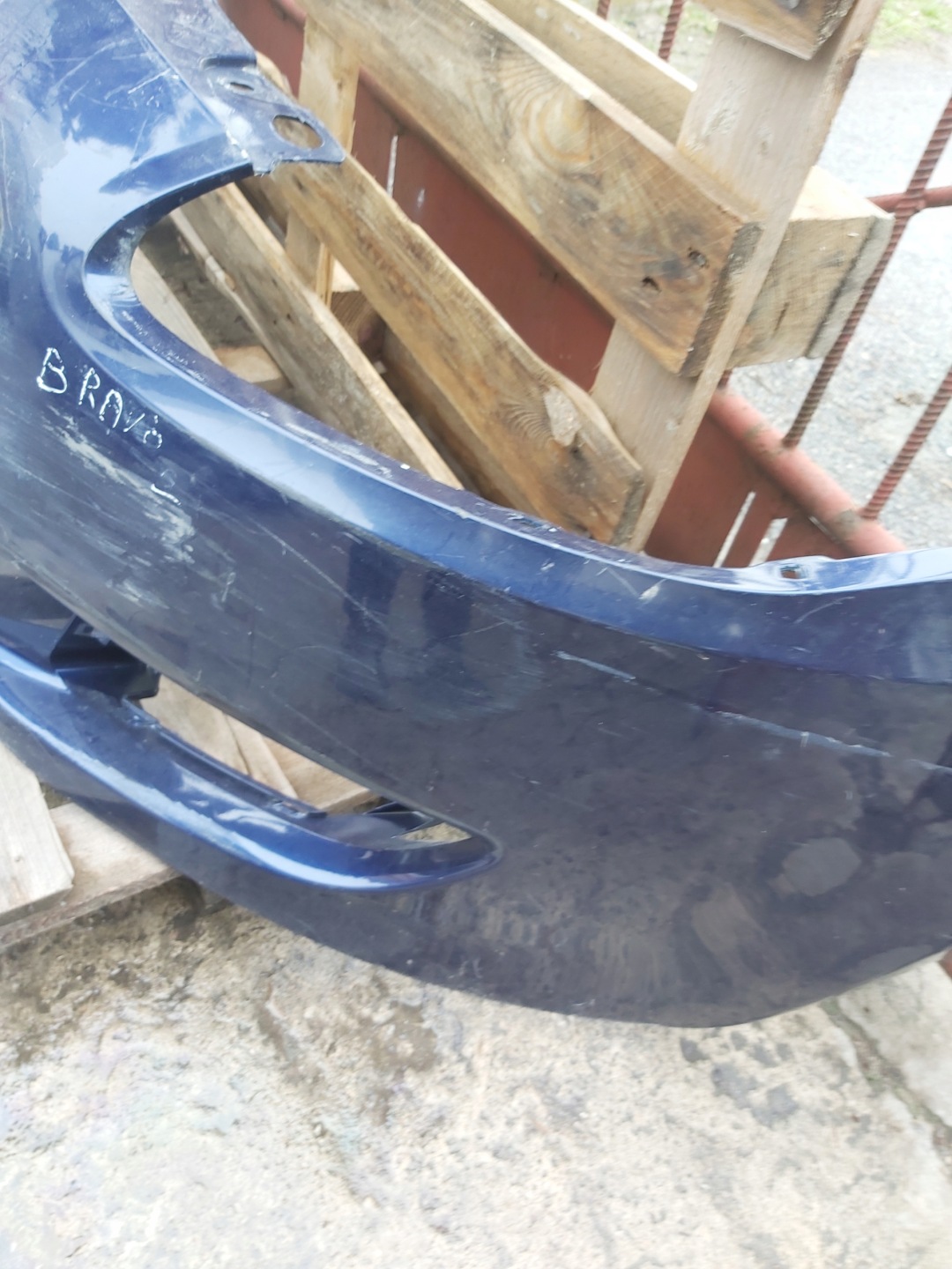 bumper front front FIAT BRAVO without ZASLEPEK 735414394