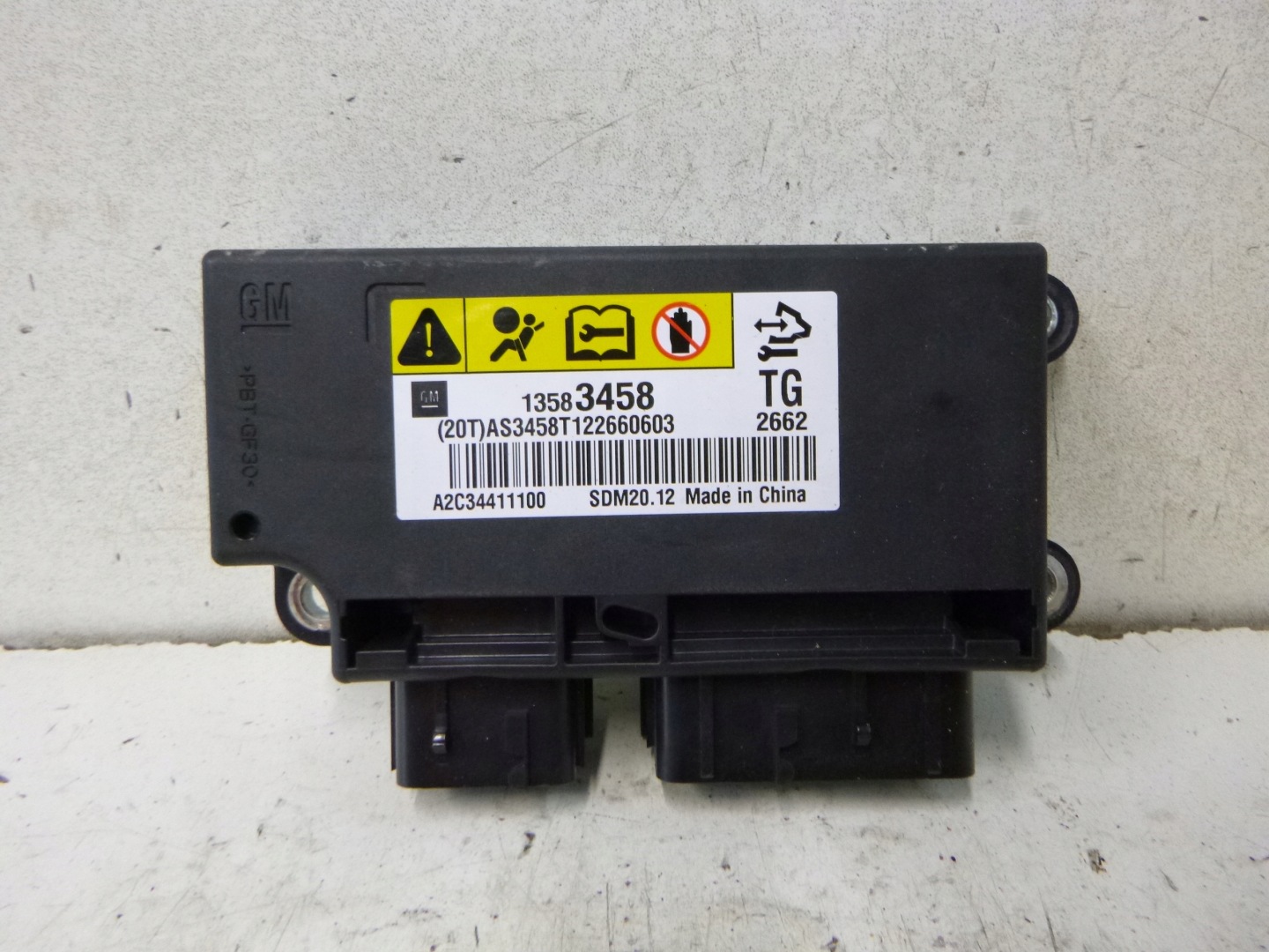 SENSOR module airbag CHEVROLET SPARK M300 13583458
