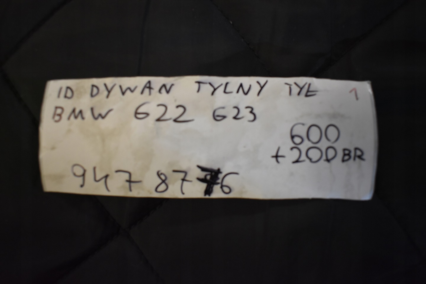 IDEALNY DYWAN far hátsó BMW G22 G23 1