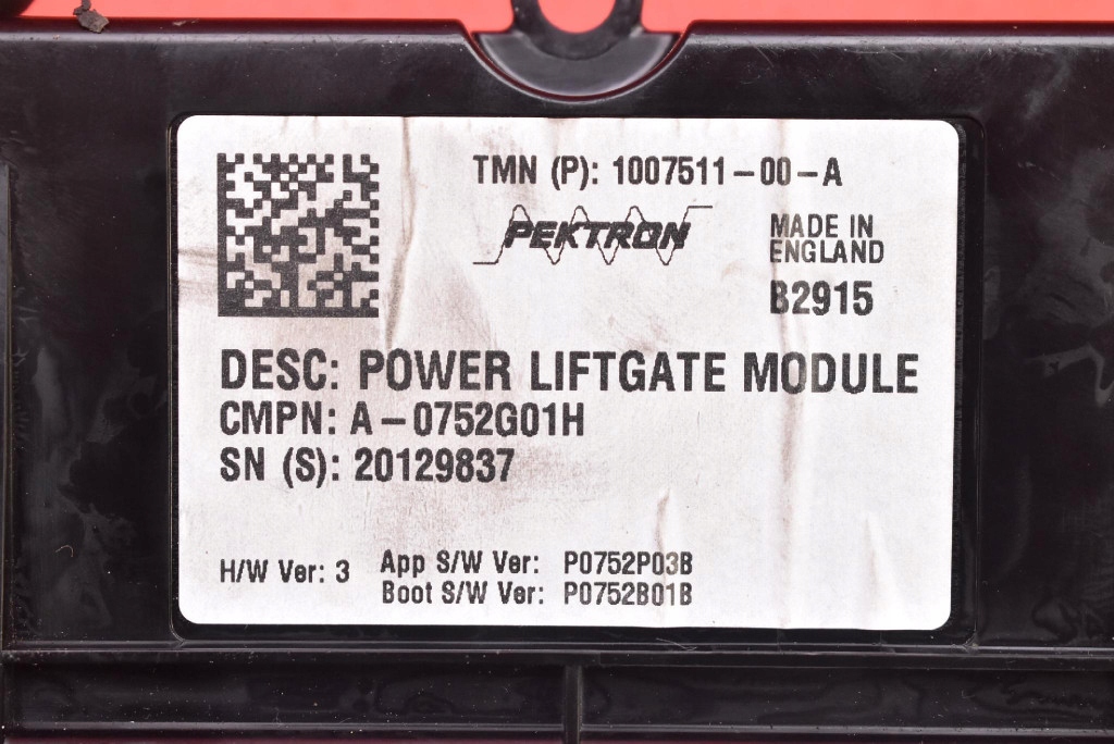 control unit module bonnet 1007511-00-A TESLA MODEL S 12-20