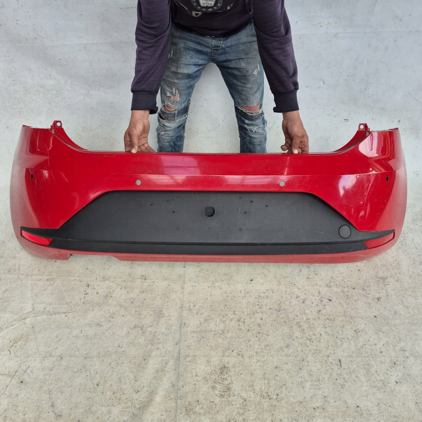 SEAT LEON III 5F FR HB 12- bumper rear part rear PDC