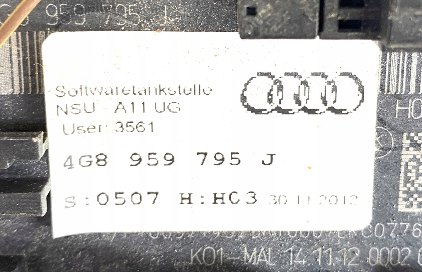 control unit module door tylnych AUDI A7 A6 C7