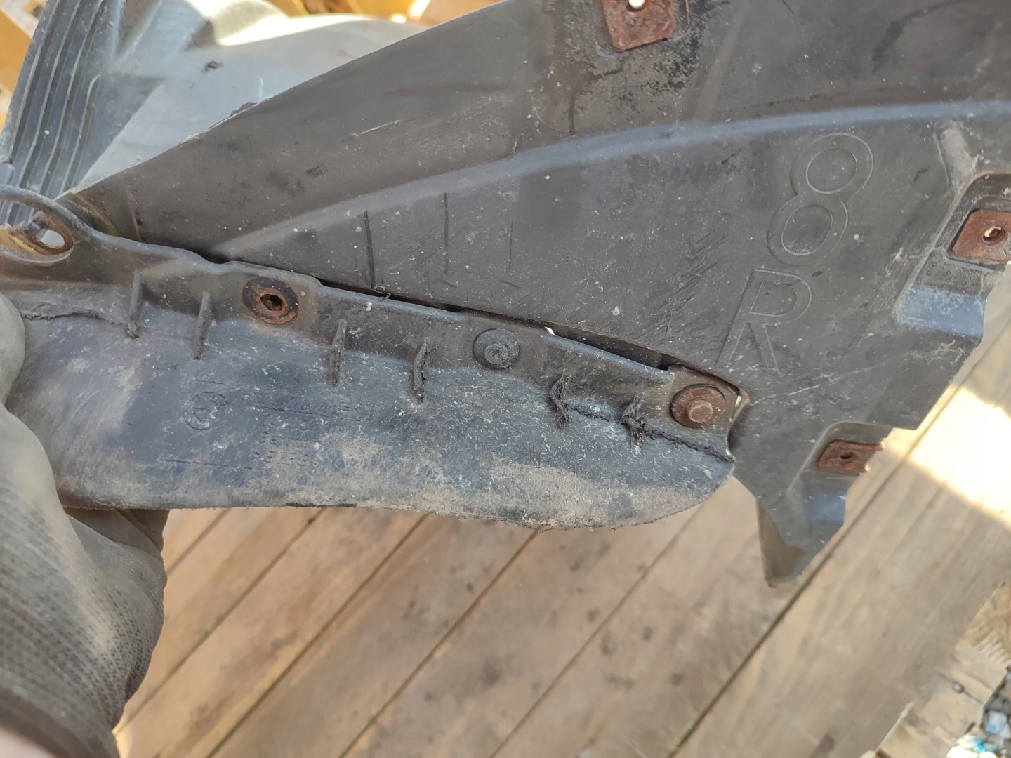 mudguard plastic right front BMW E81 E87