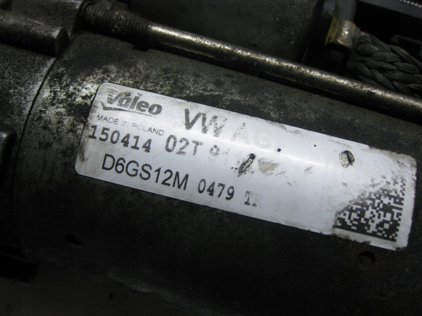 SKODA FABIA II 14R LIFT starter 02T911023H