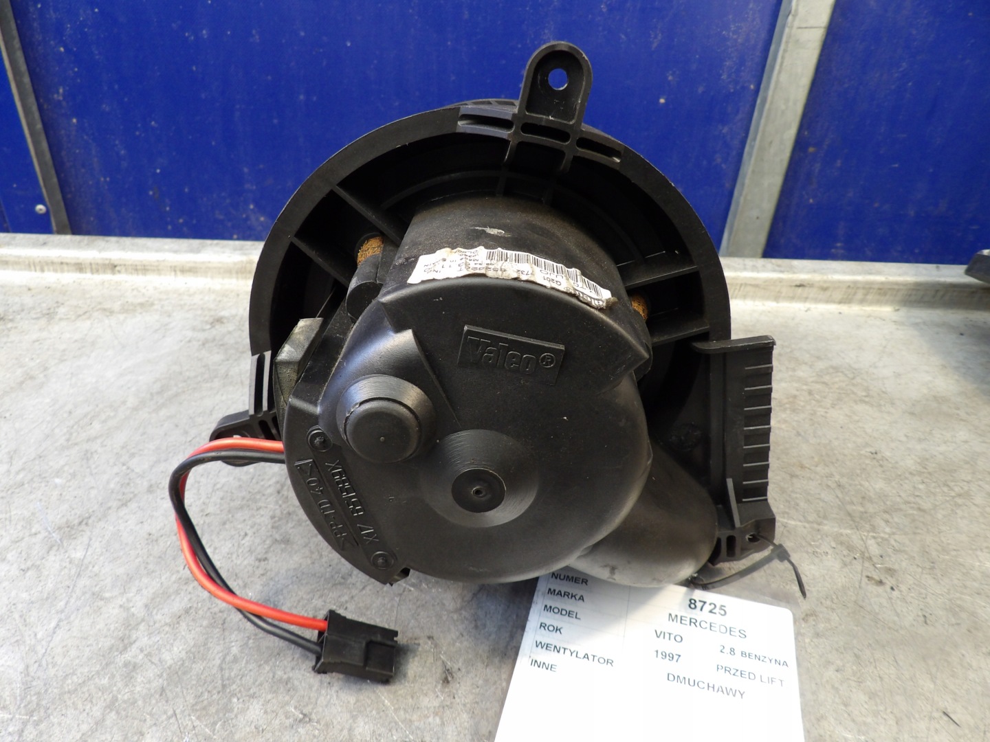 Mercedes Vito ventilátor topení 652628T VALEO