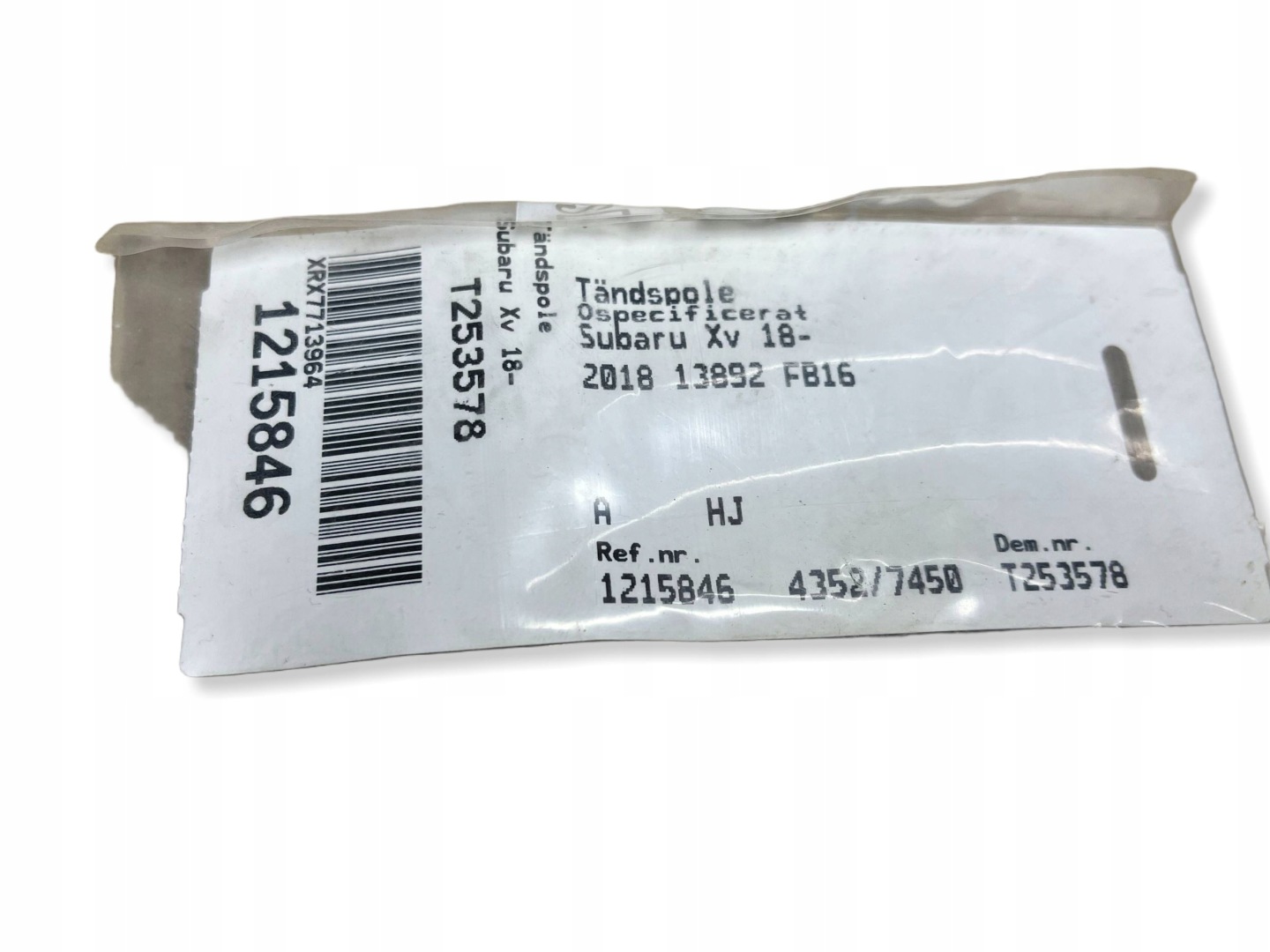 coil ignition Subaru XV II 22433AA740