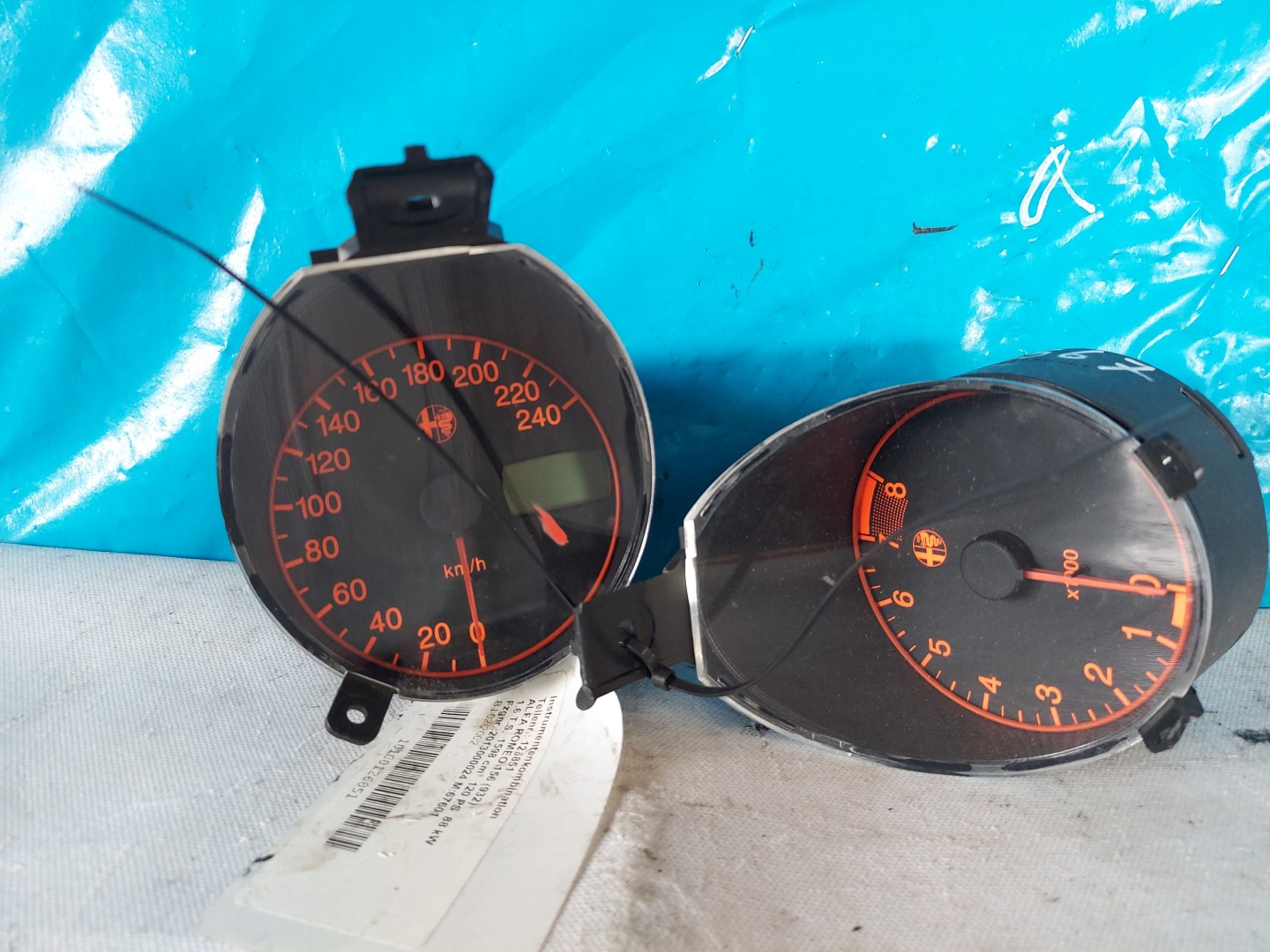 dials clock ALFA 156 1.6 TS 6160340020