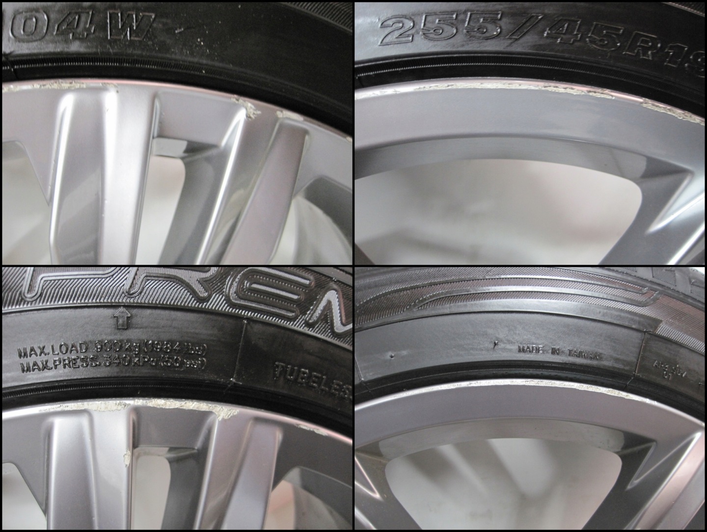 wheels discs tyres VW TIGUAN 5NA II 23r R19 M+S