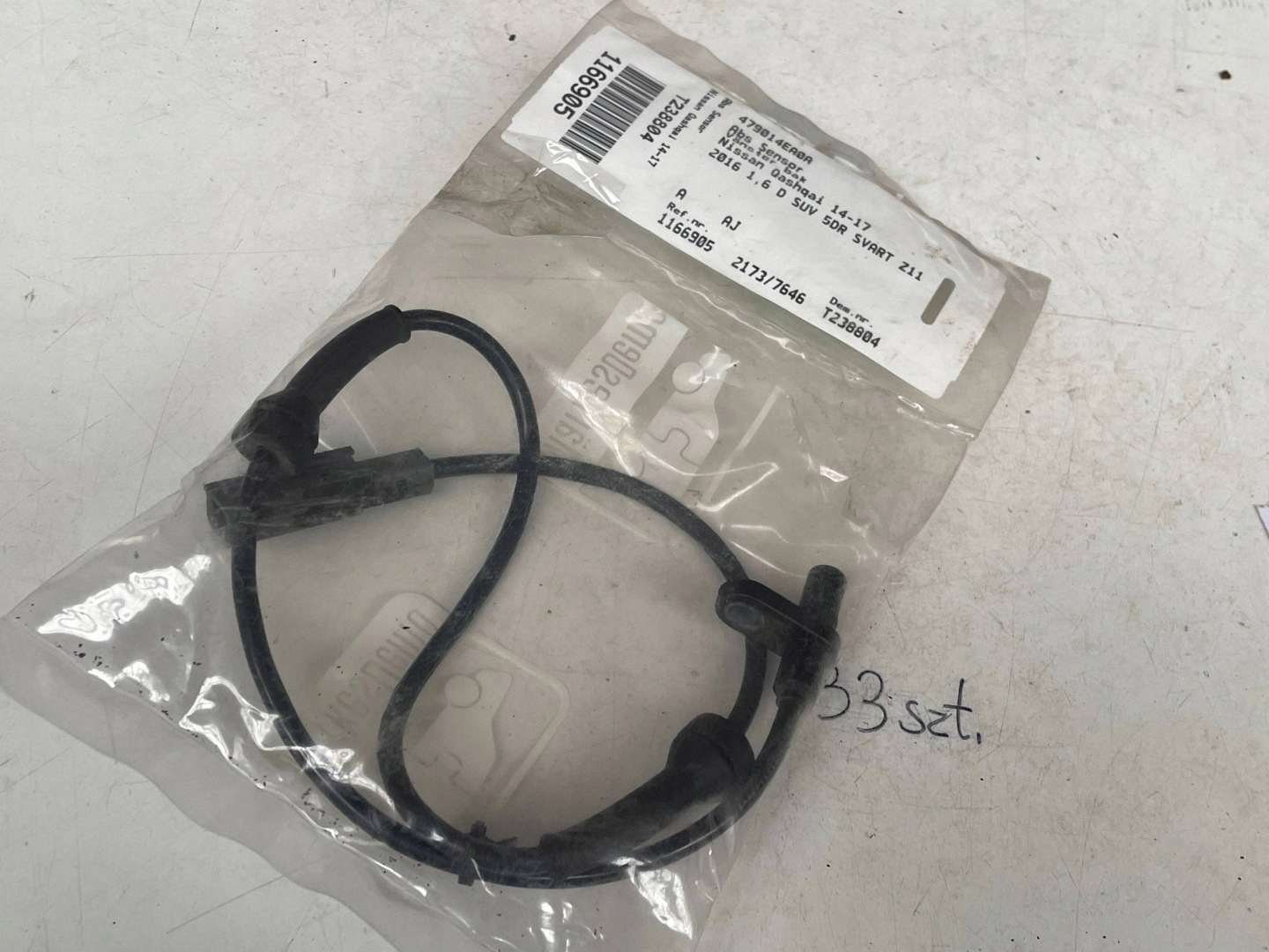 Sensor ABS heck NISSAN QASHQAI 14-17 479014EA0A @M
