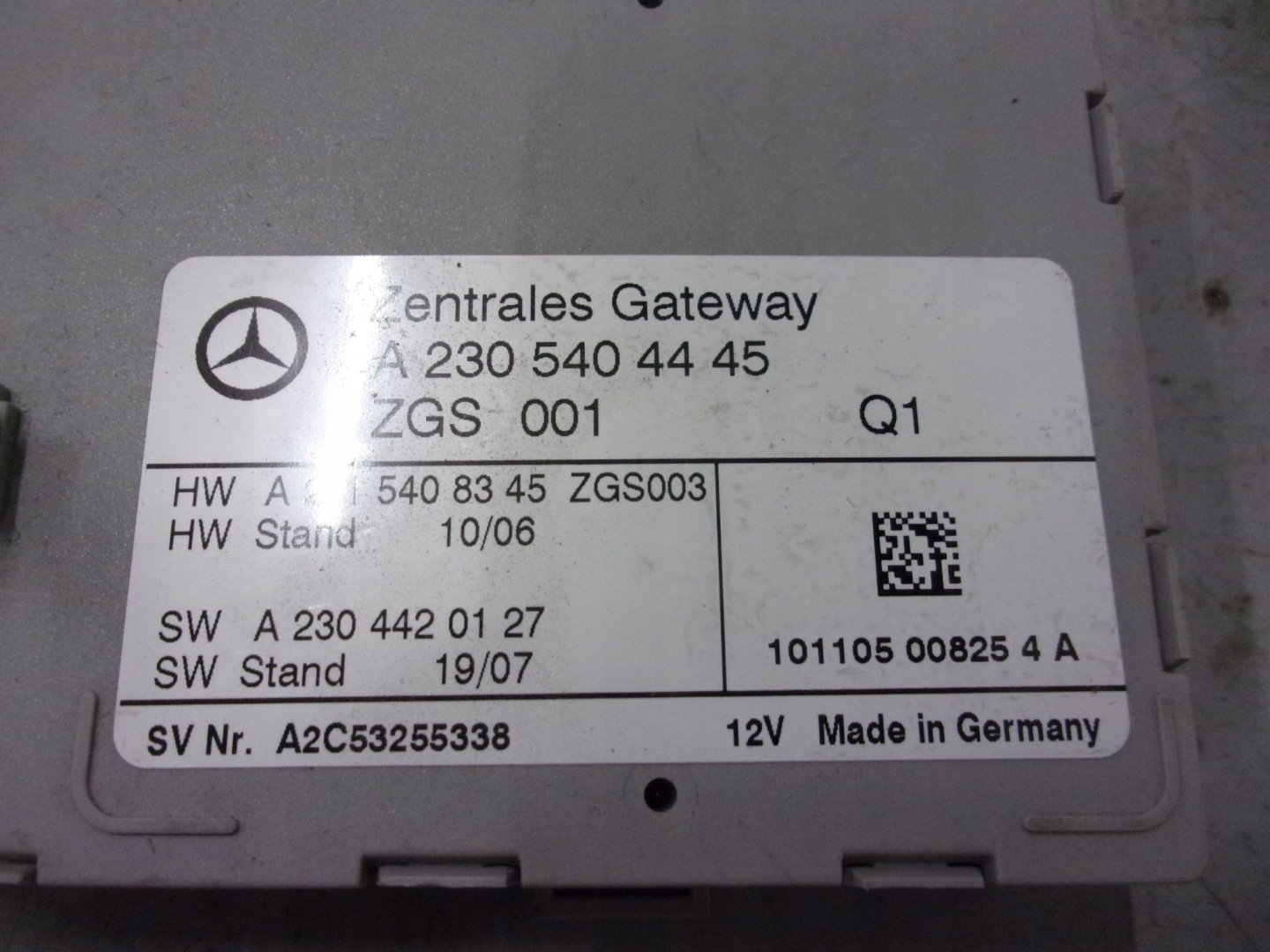 MERCEDES R230 SL 500 LIFT modulo GATEWAY A2305404445