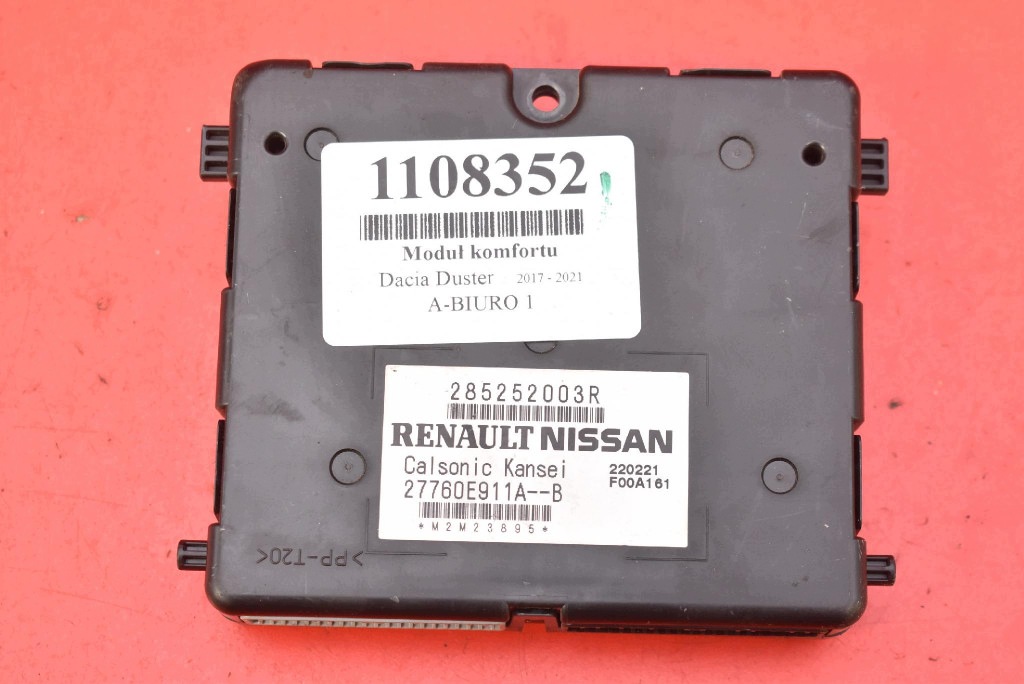 Unité commande confort 285252003R DACIA DUSTER 2 II 1.0 TCE 90 KM 17-21