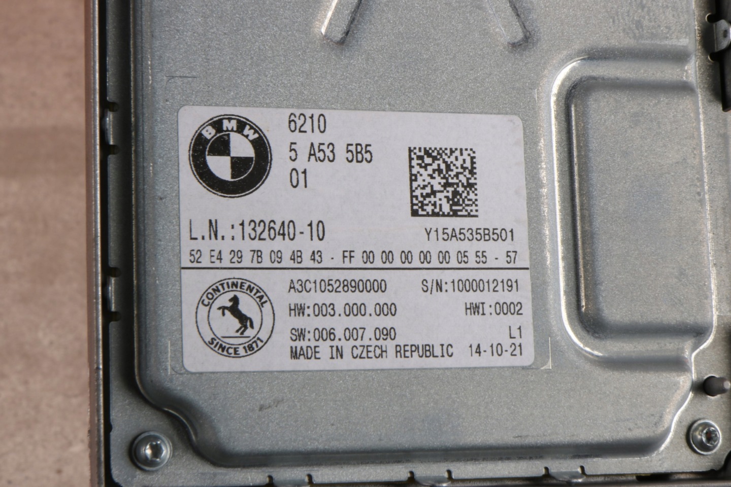 BMW 2' U06 X1 U11 modul Bedienteil des Kombiinstruments KOMBI 5A535B5