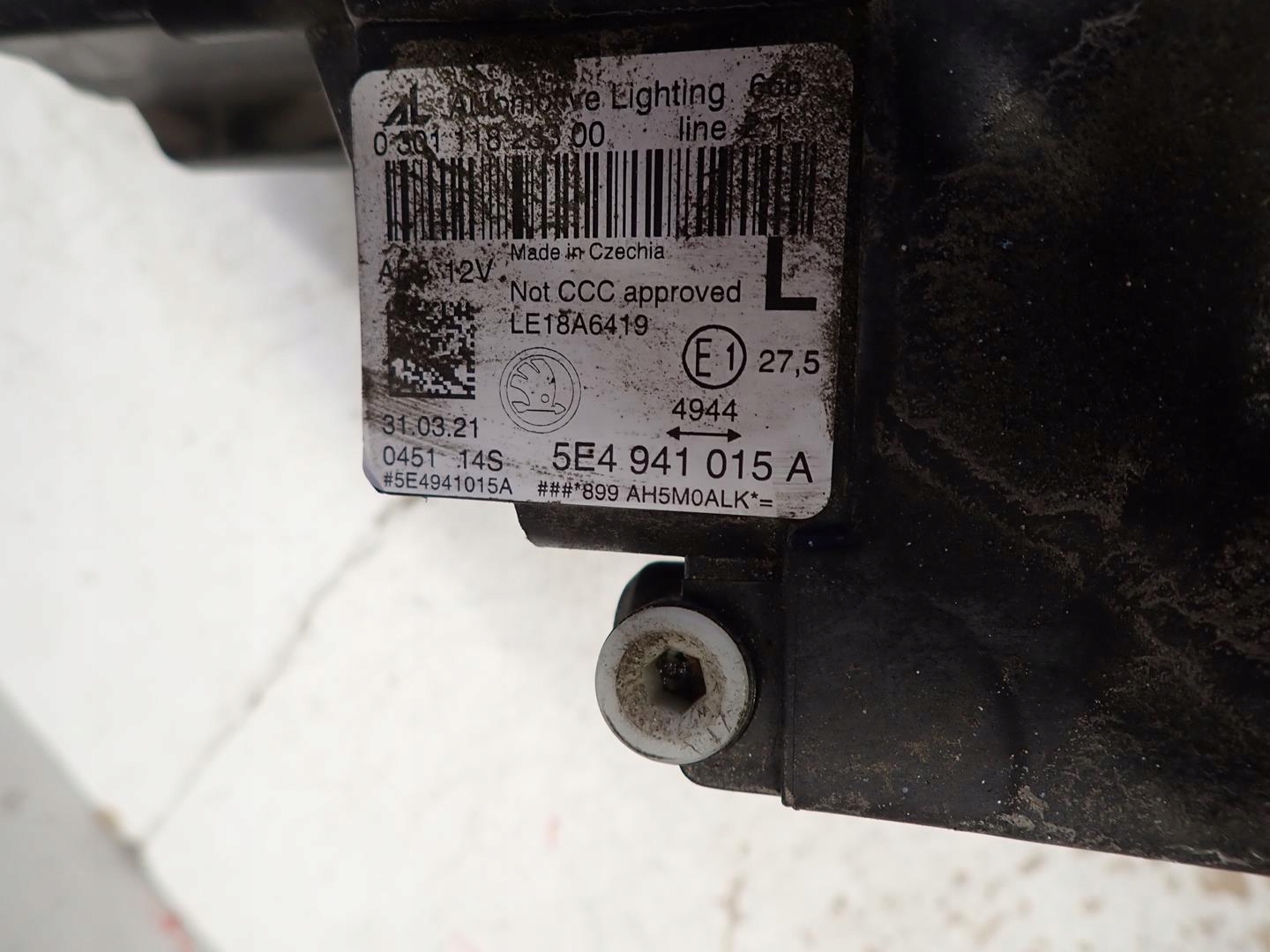 light front front left SKODA OCTAVIA IV 2020- FULL LED 5E4941015A