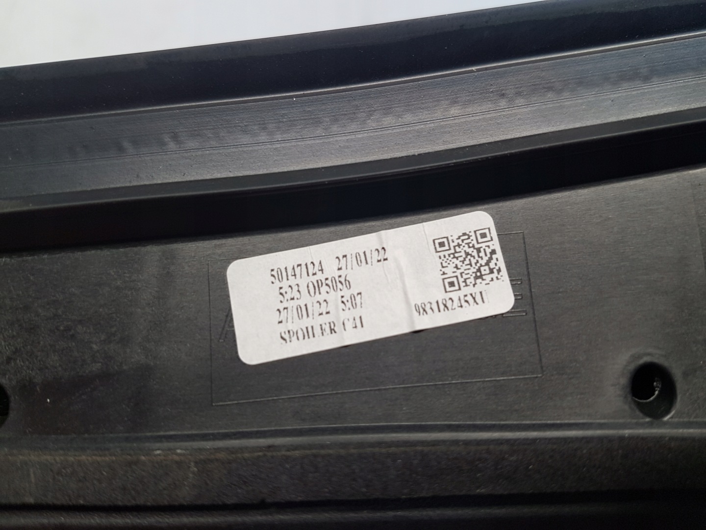 CITROEN C4 III Spojlej bonnet boot 98318245XU