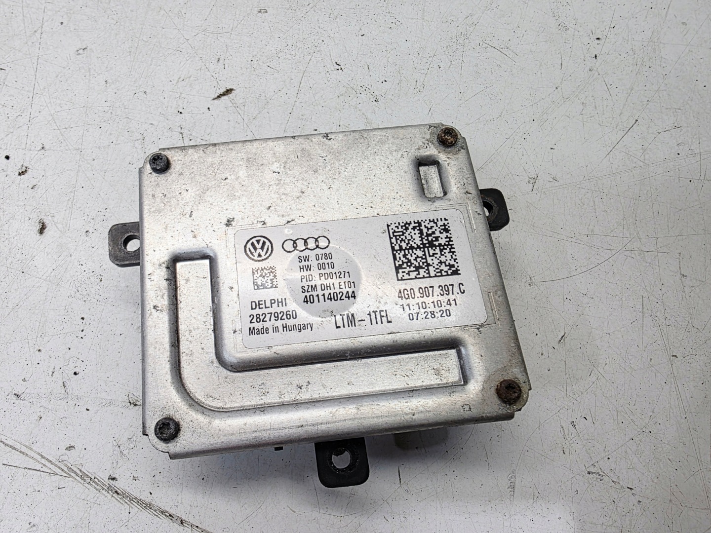 control unit module REFLEKTORA AUDI A3 8V A4 A5 A6 C7 A7 A8 4G0907397C