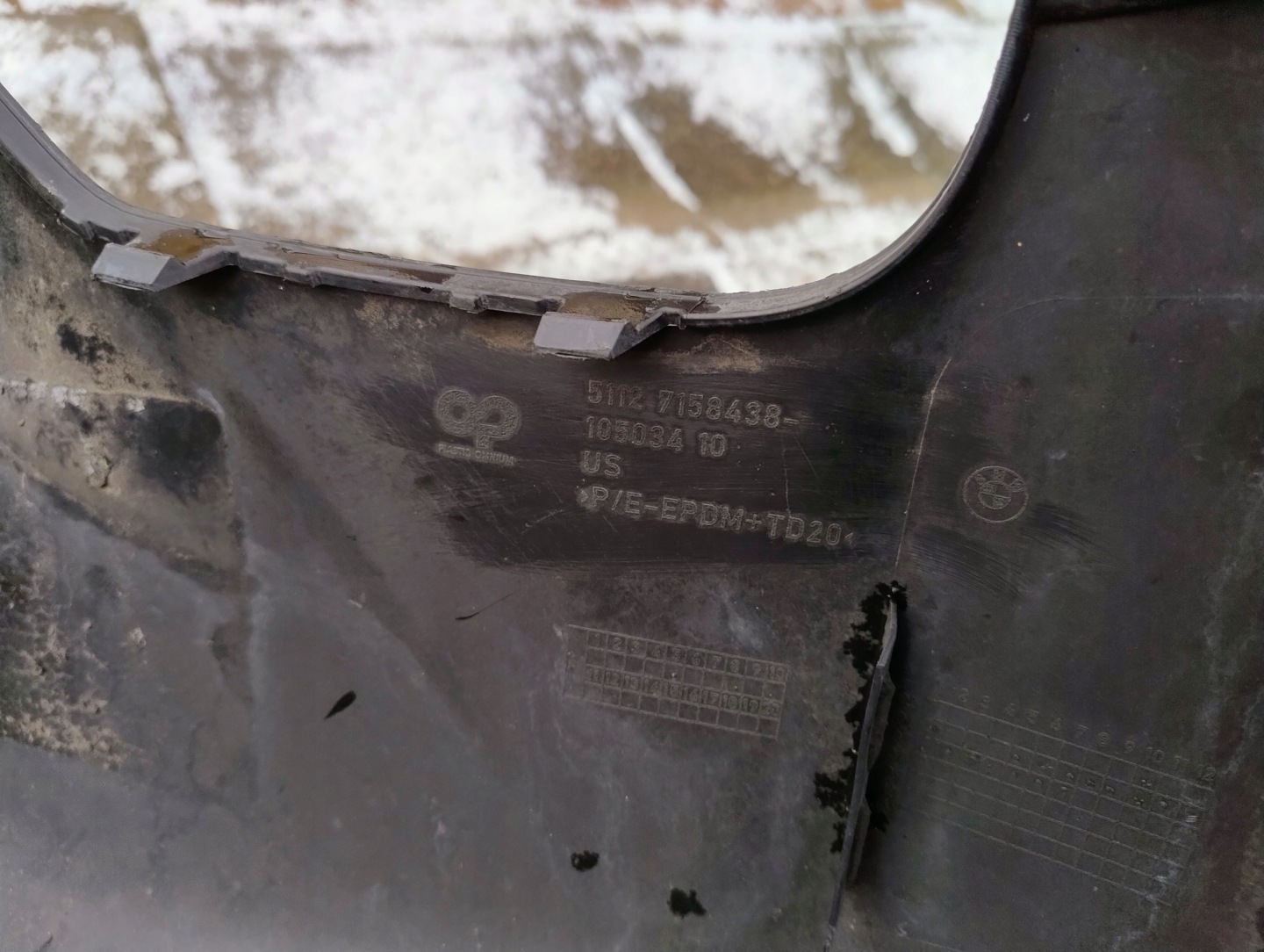 bumper rear part rear BMW X5 E70 PDC 7158438