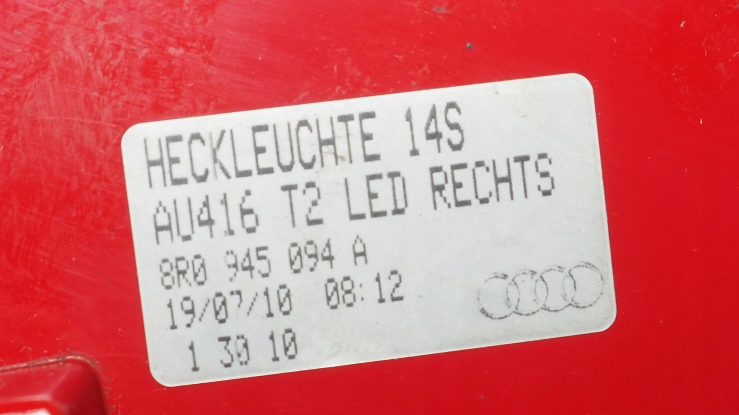 Audi Q5 8R light LED right rear part 8R0945094A