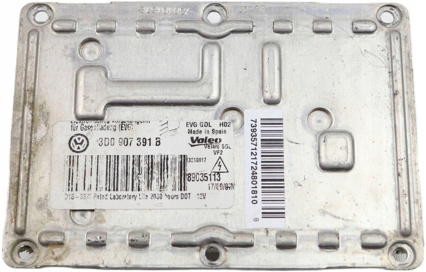 VW PASSAT B6 control unit XENON 3D0907391B 89035113