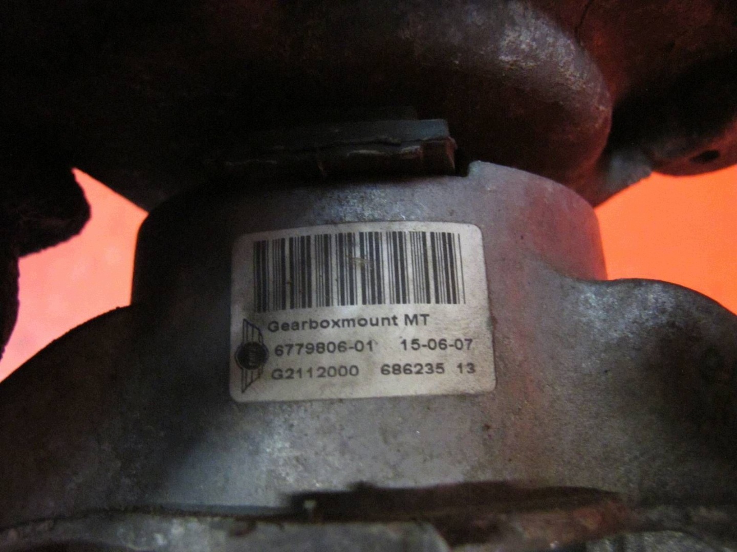 MINI ONE COOPER R56 1.6 N12B16A R55 R57 supporto airbag staffa cambio
