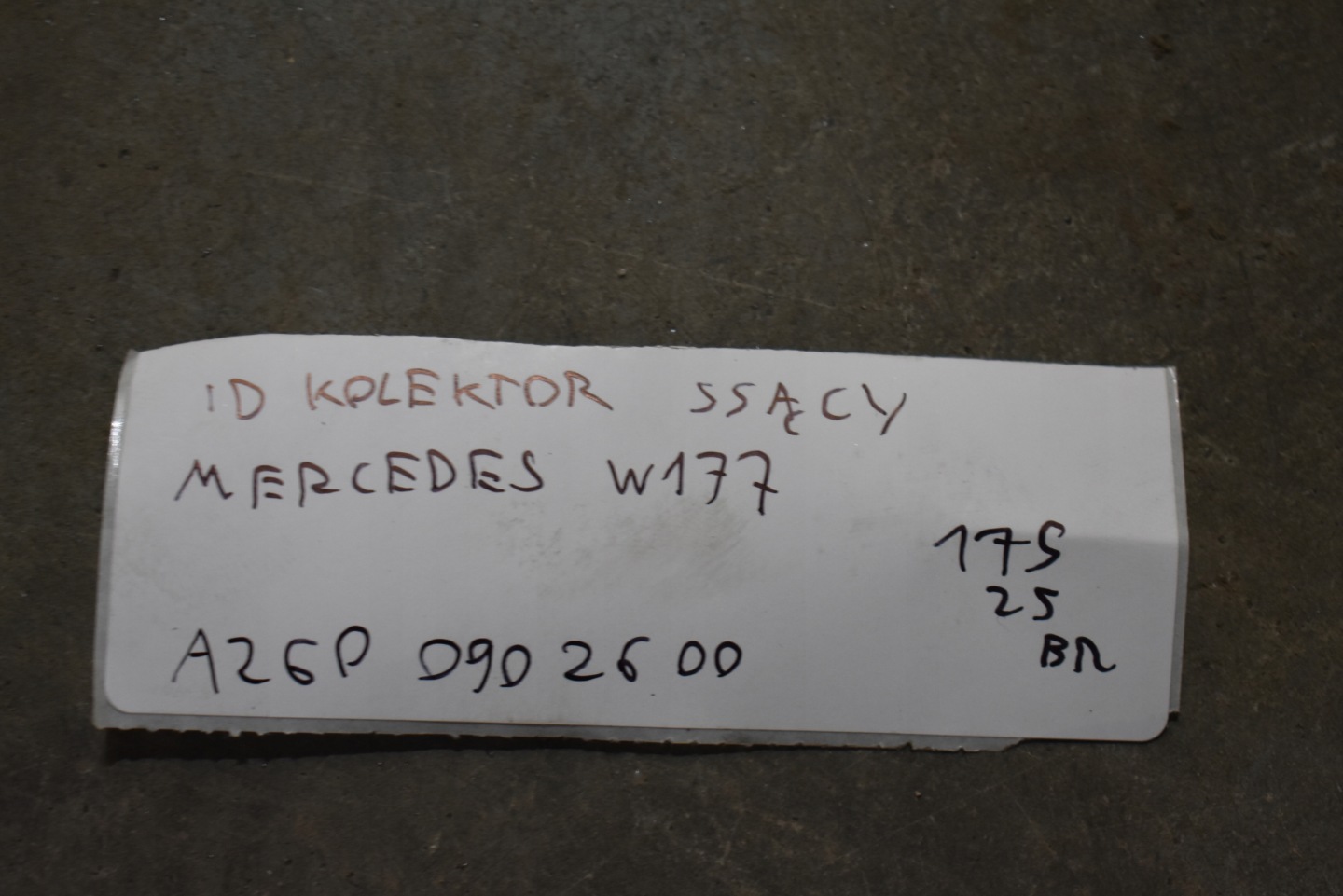 IDEALNY intake manifold MERCEDES W177 1