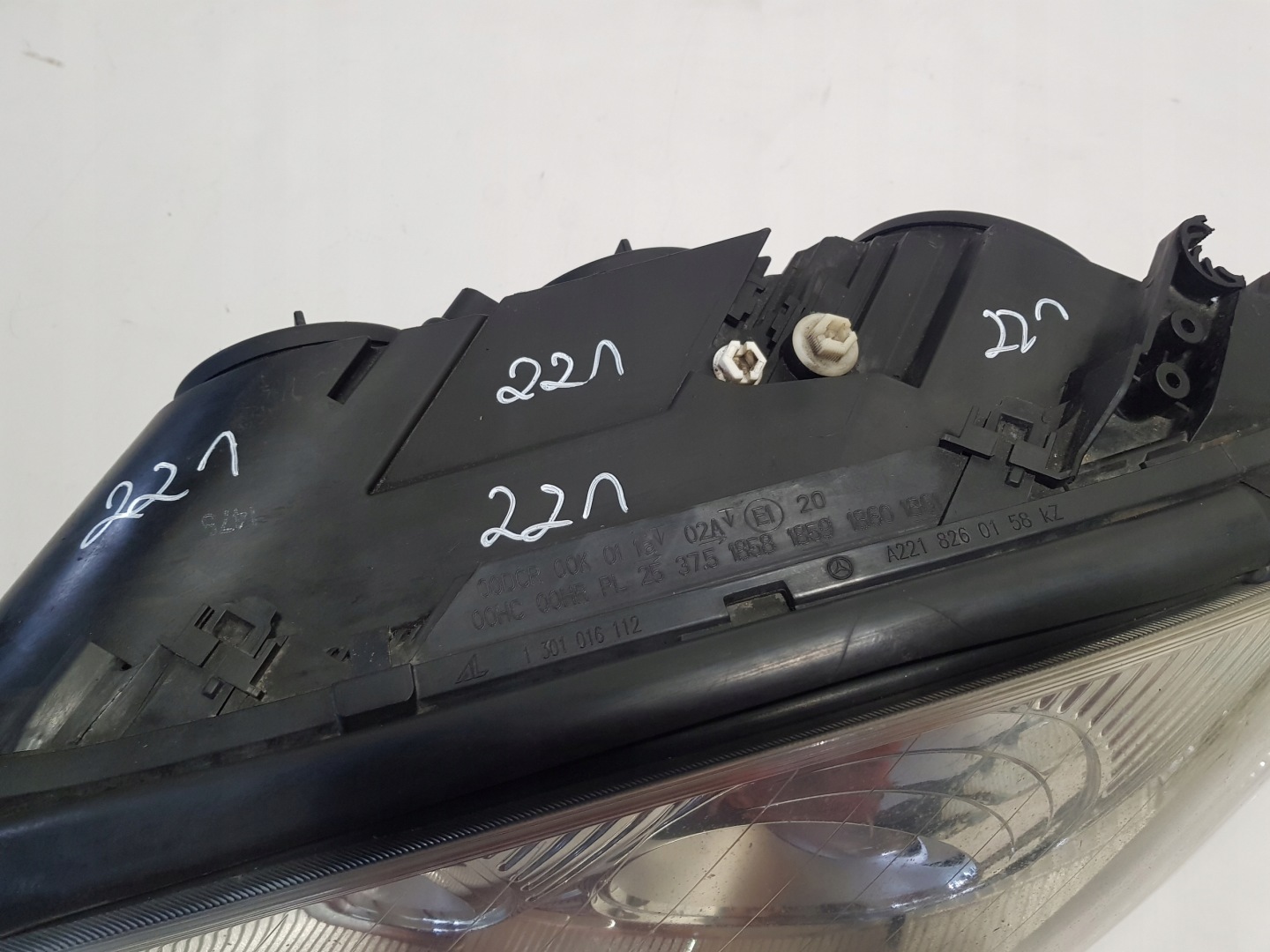 light XENON left front MERCEDES W221