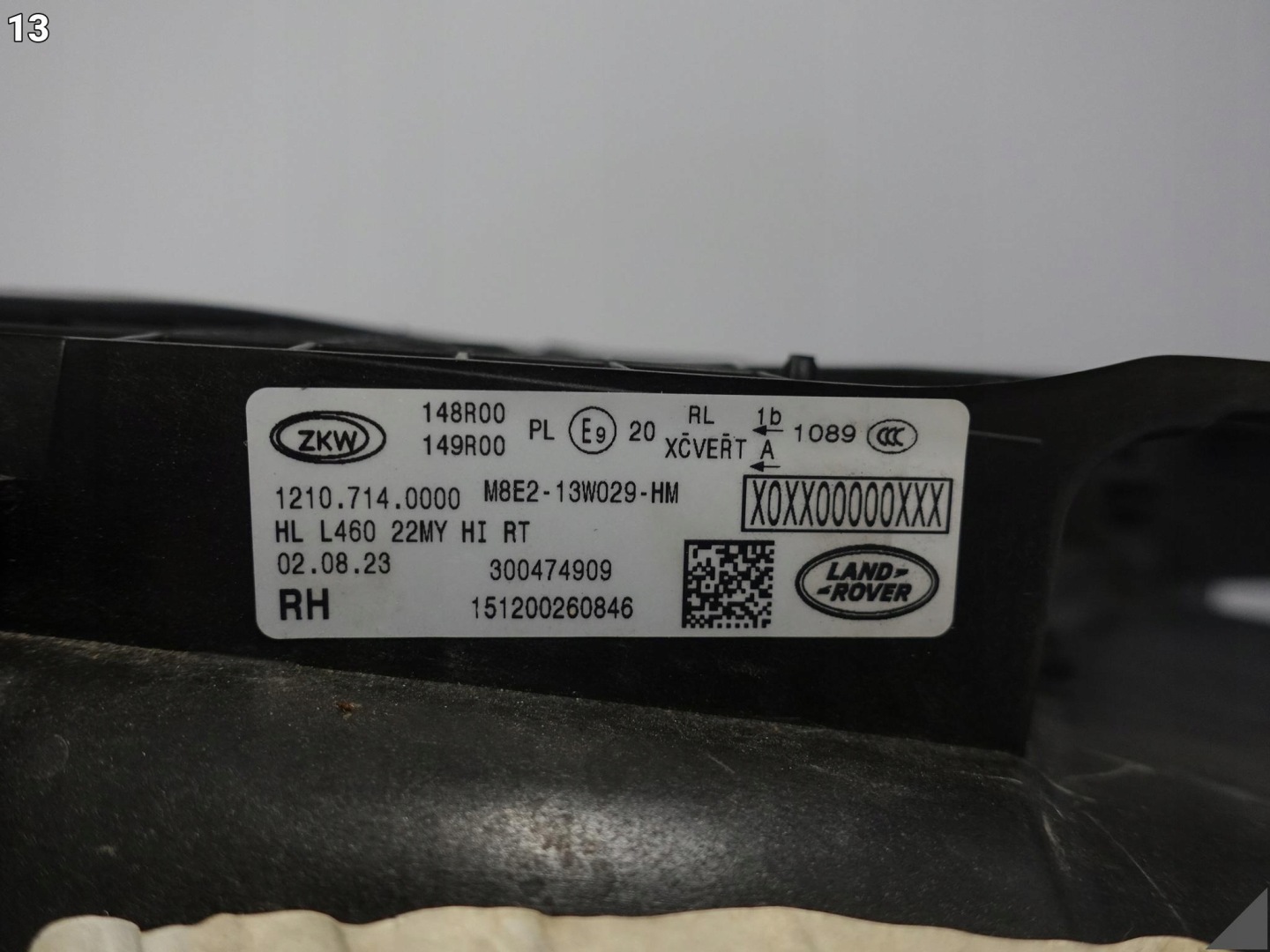 LAND ROVER RANGE ROVER V L460 22- light FULL LED right front EUROPA