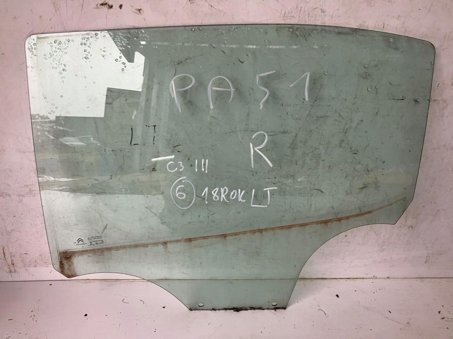 window door left rear part CITROEN C3 III 18 ROK