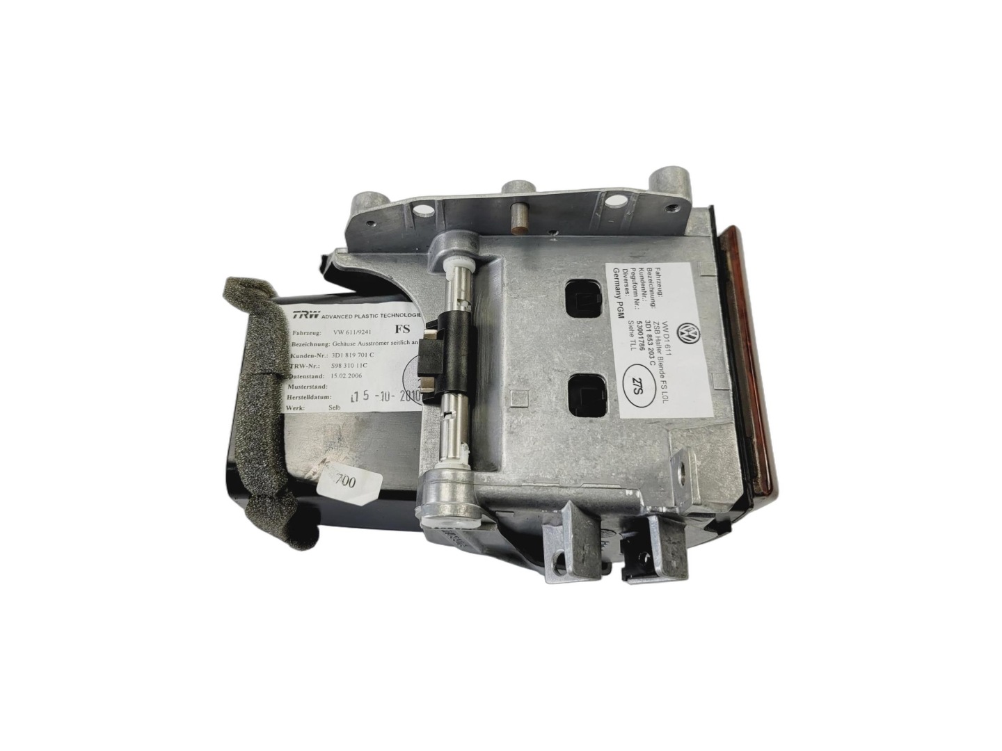 grid air conditioning devices left VW PHAETON LIFT 3D1853203C