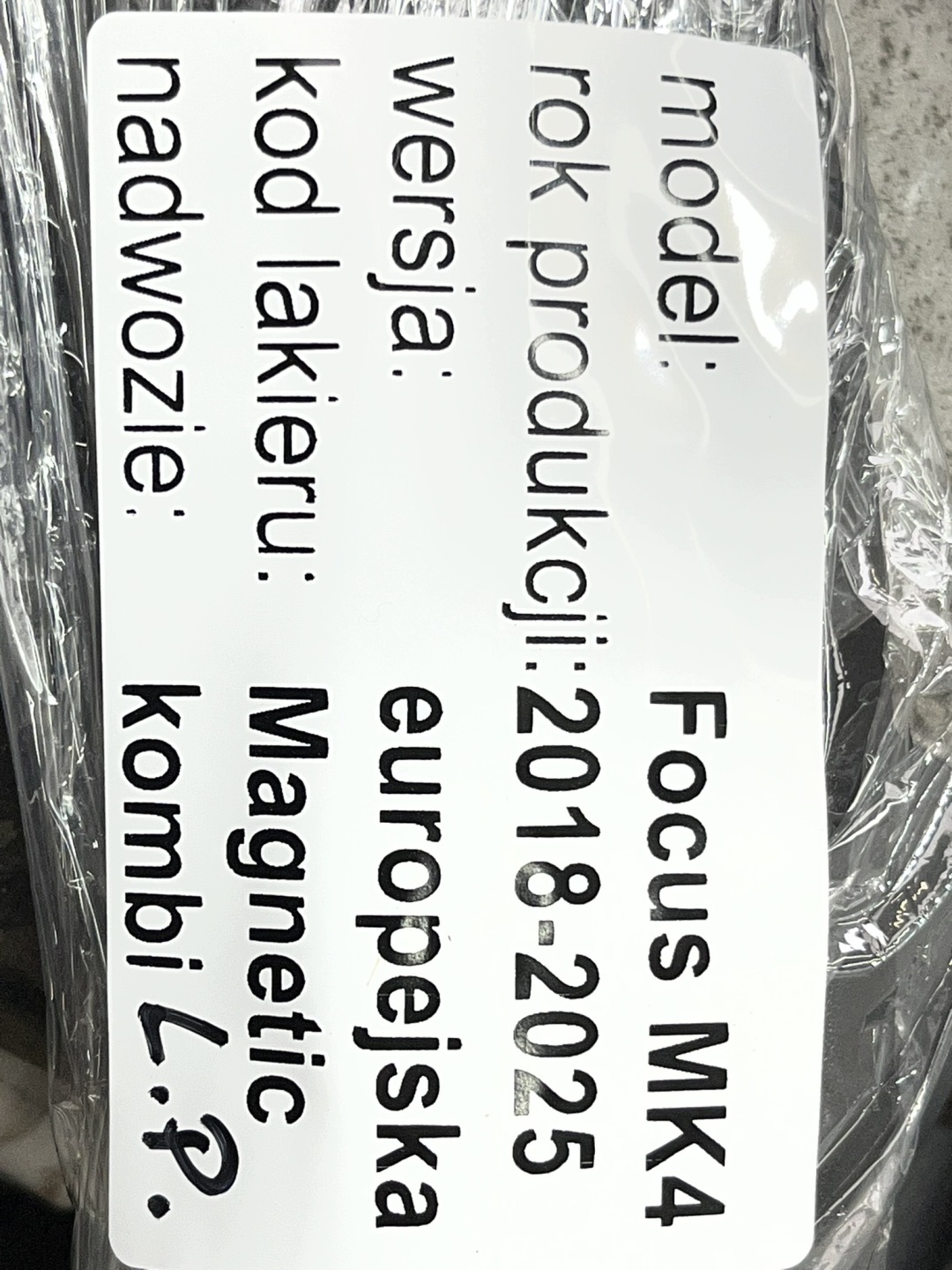 FORD FOCUS MK4 18-22 ACITVE moulding for fender front left JX7B-16D239-AD