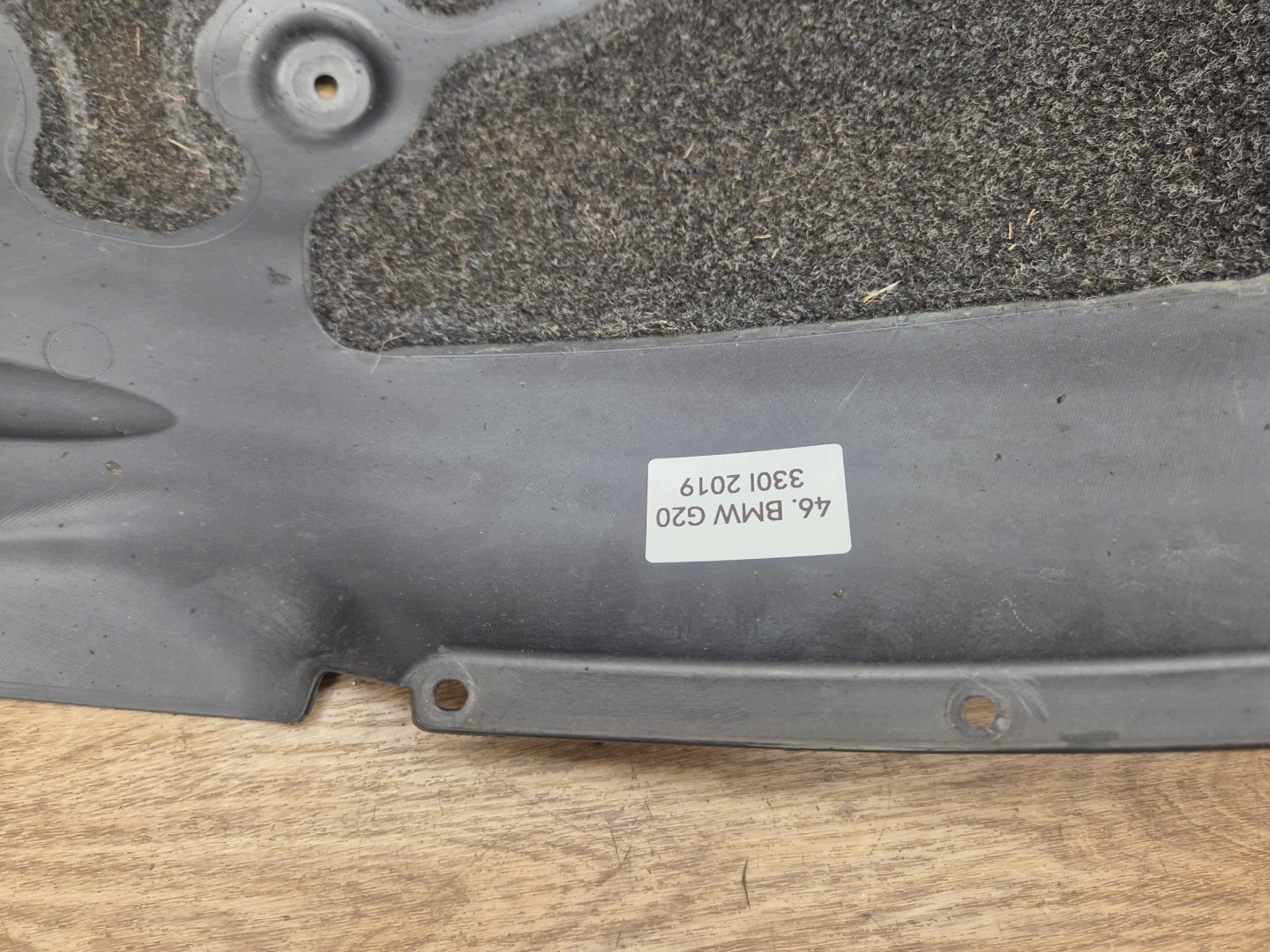 BMW 3 G20 G21 G28 front mudguard cover right front - part rear 7340928