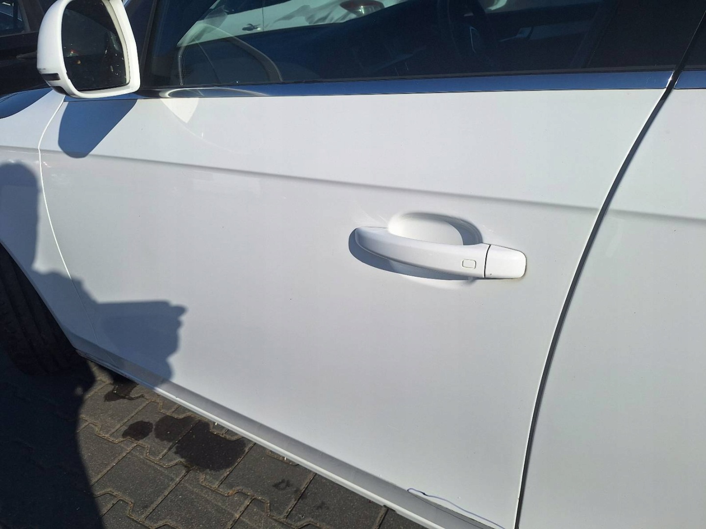 door complete left front + mirror UK AUDI A4 B8 LY9C