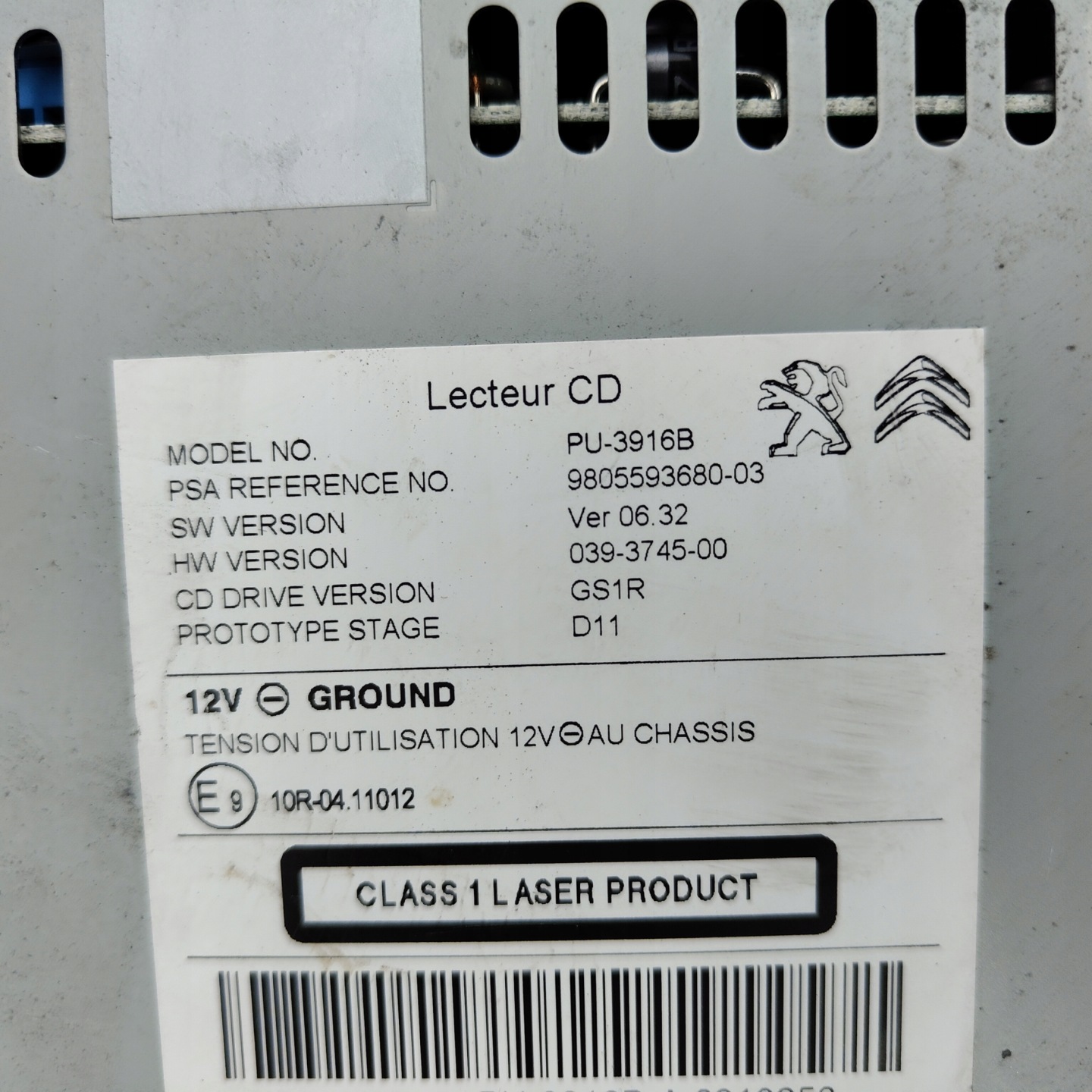 player navigation devices PSA 9805593680