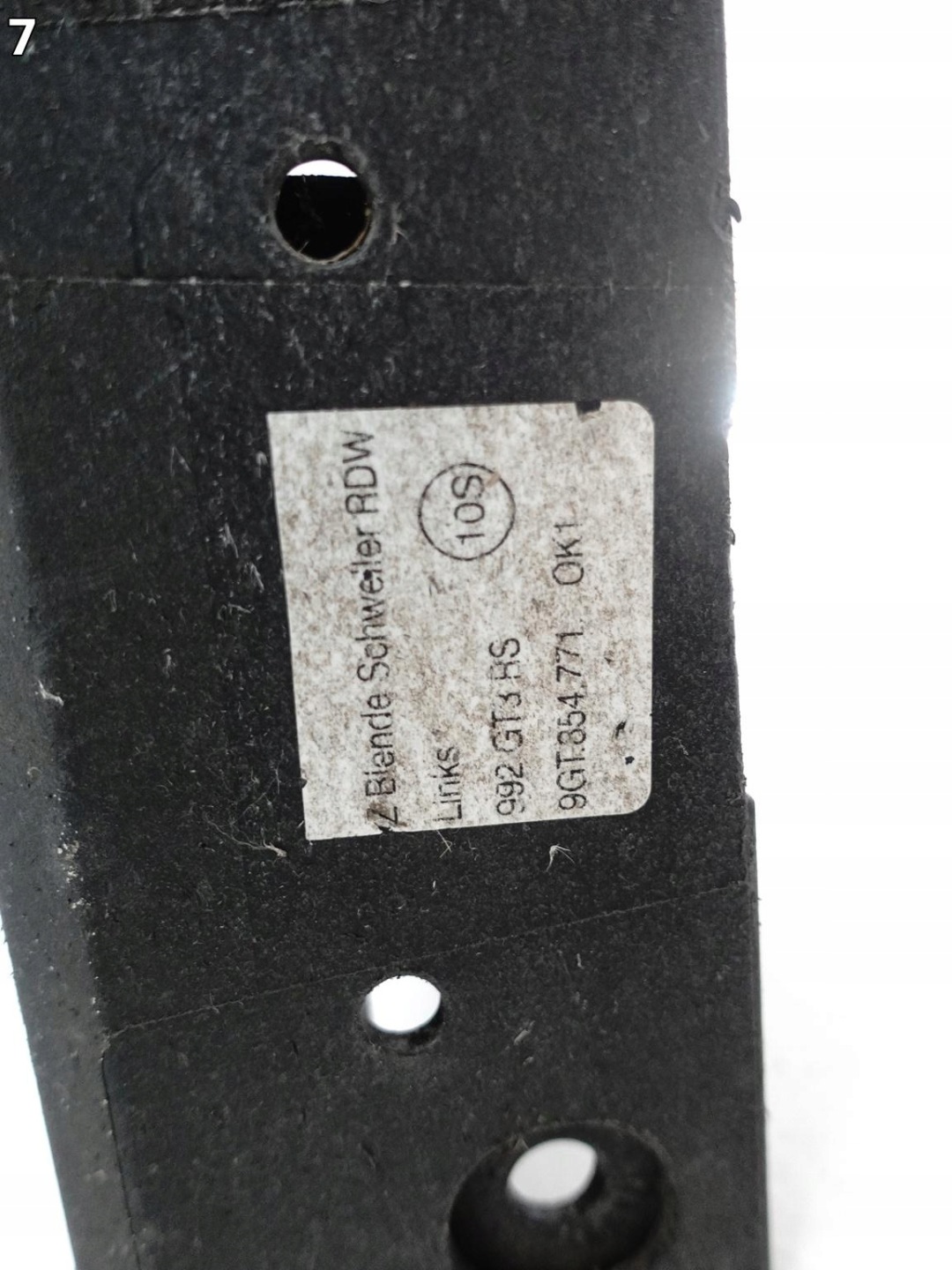 PORSCHE 911 992 9GT GT3RS 21- moulding indicator fender front left