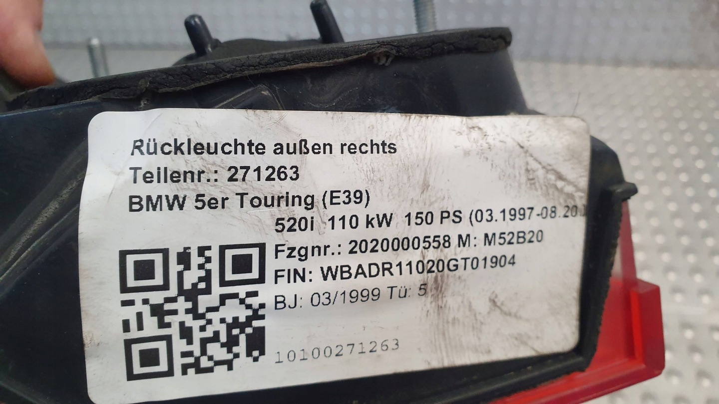 light rear part right BMW 5 E39 KOMBI 95