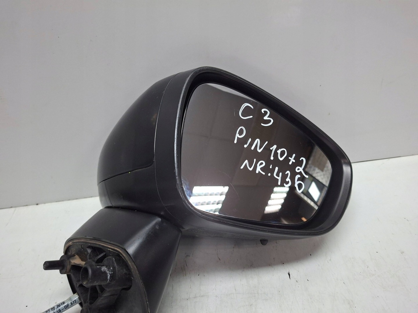 mirror exterior right CITROEN C3 AIRCROSS 12 PIN 2016