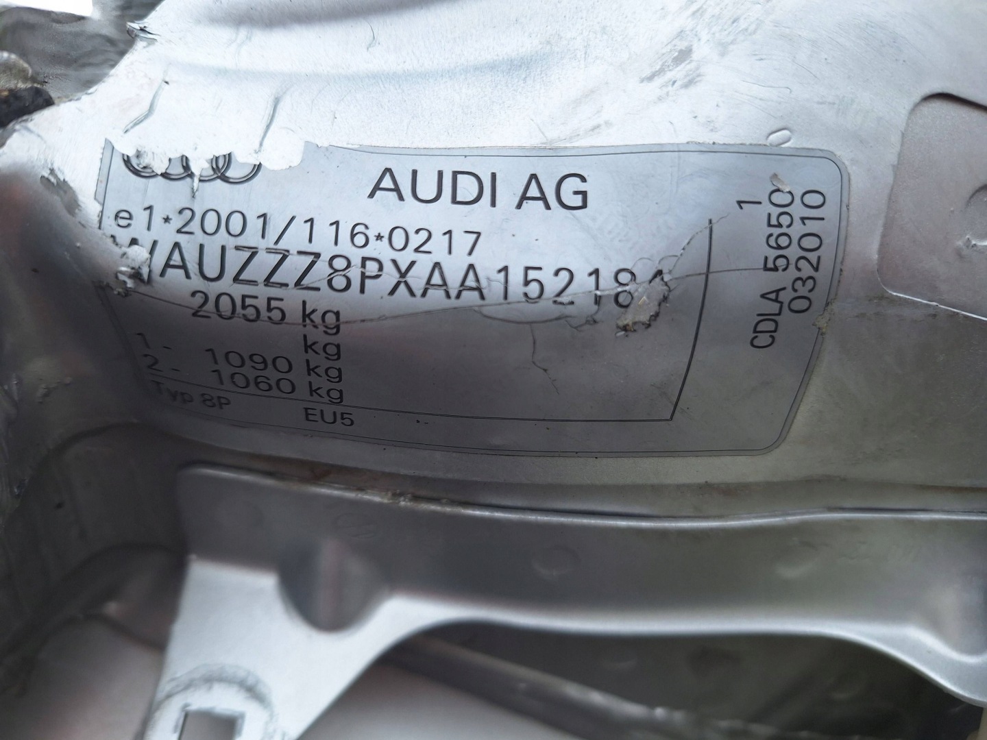 AUDI S3 8P 8PA 2.0 TFSI CDL CDLA dials dials VDO 8P0920932E MANUAL
