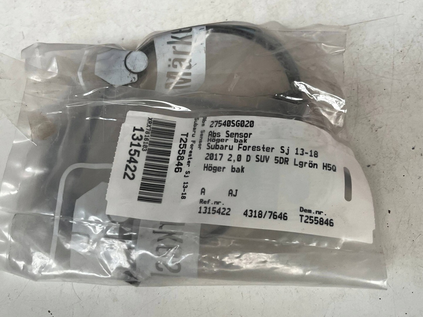 sensor ABS rear part SUBARU XV 27540SG020 original!