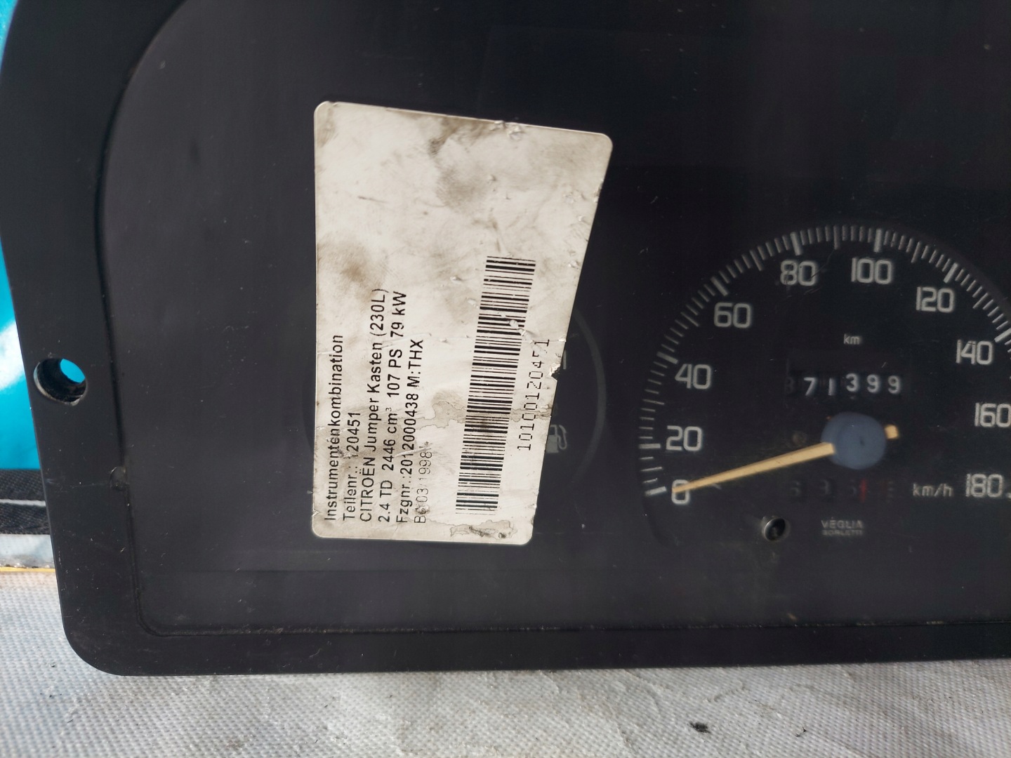 dials clock CITROEN JUMPER 2.5 TD 6047240050