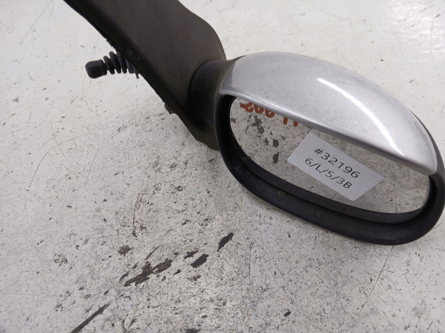PEUGEOT 206 mirror right manually silver