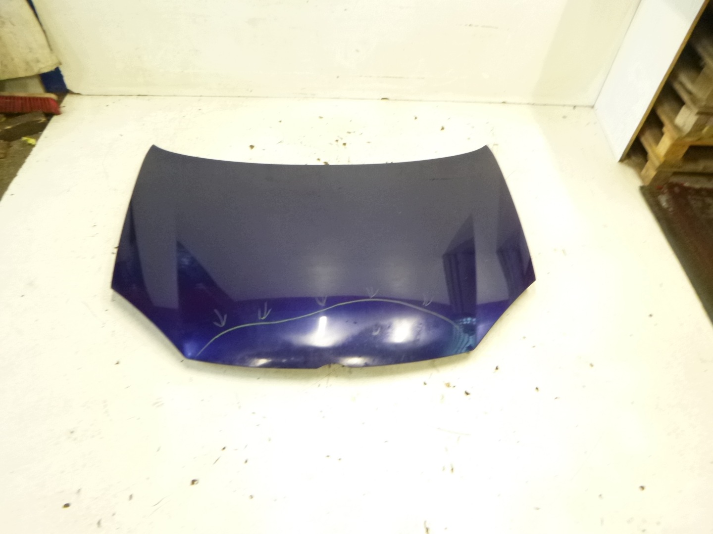 bonnet front VOLKSWAGEN GOLF V 5 2003-2008 GRANATOWA DO MALOWANIA