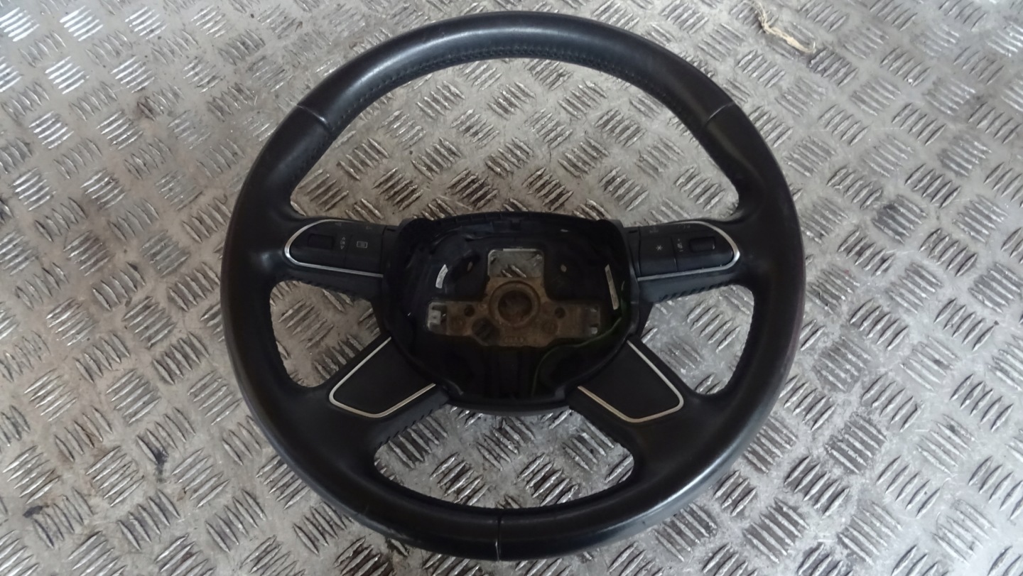 steering wheel, AUDI A3 8V 8U0419091B black leather
